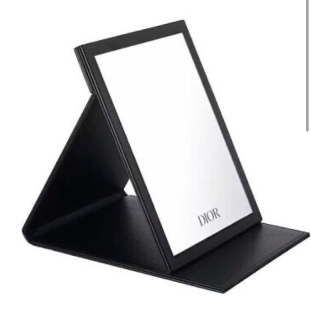 Christian Dior Black Portable Folding Mirror NIB
